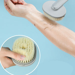Brosse de nettoyage de massage de bain à long manche