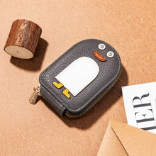 Charger l&#39;image dans la galerie, Porte-monnaie en PU pour carte de crédit et pingouins mignons