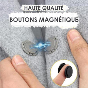 Bouton Magnétique Invisible de Haute Qualité (5 paires)