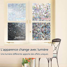 Charger l&#39;image dans la galerie, Film de Fenêtre Arc-en-ciel 3D Matériau PVC Réfraction Sans colle