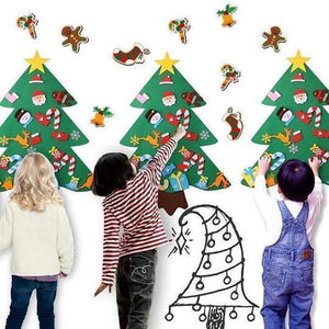 Arbre de Noël en Feutre Bricolage (Meilleur Cadeau pour Les Enfants)