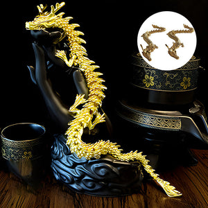 Dragon d'or aux articulations mobiles